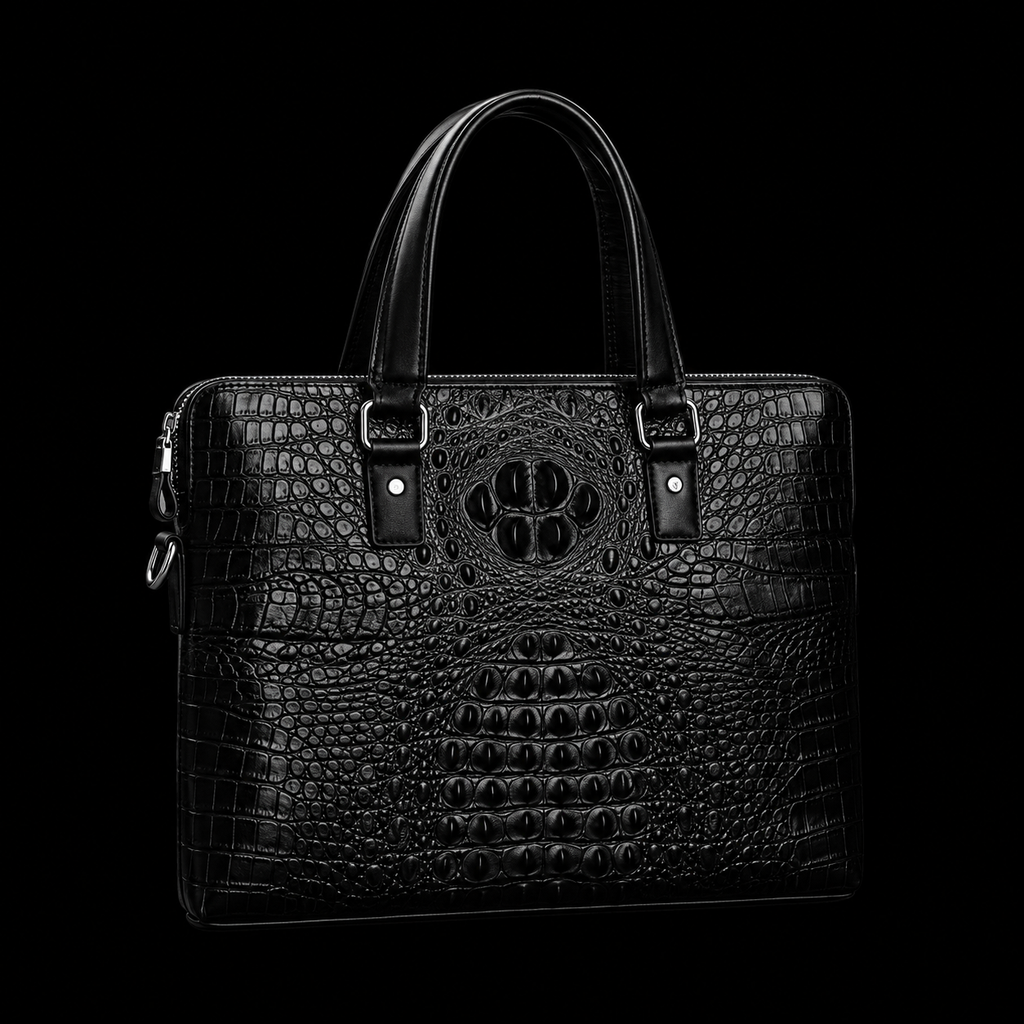 Morelet Presidential/ Business Bag Crocodile Pattern
