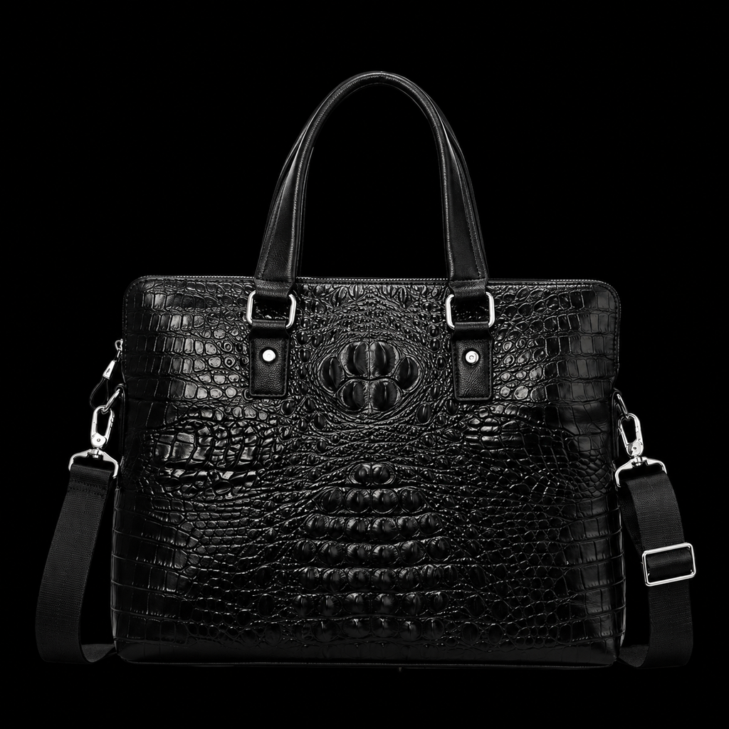 Morelet Presidential/ Business Bag Crocodile Pattern