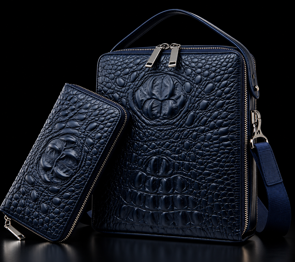 Morelet The Syndicate /Crocodile Pattern Handbag