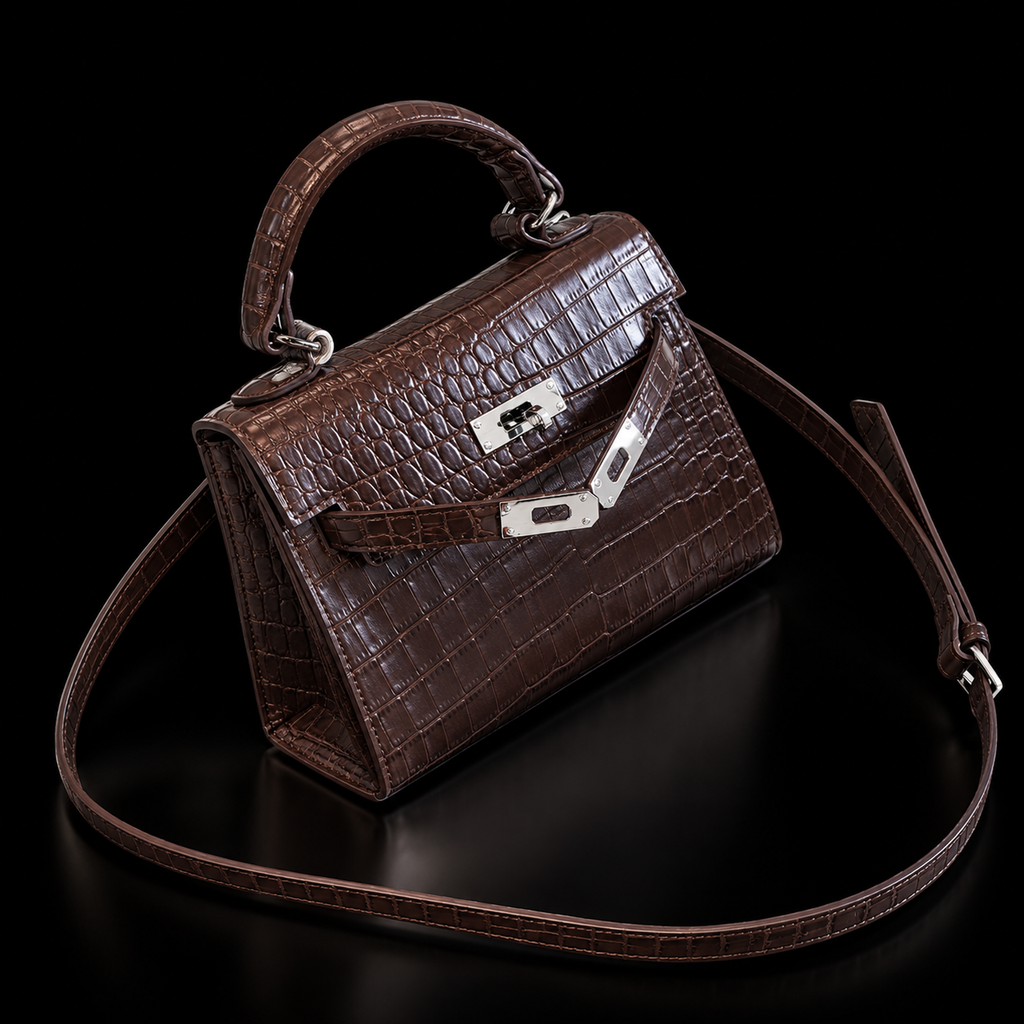 Morelet The Countess/Crocodile Pattern Shoulder Bag