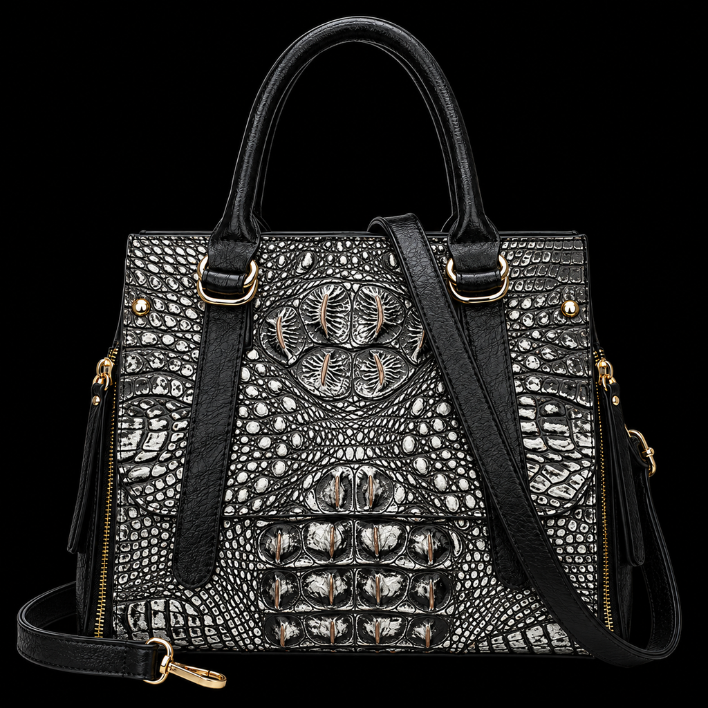 Morelet Imperial/Crocodile Pattern/ Handbag and Shoulder Bag